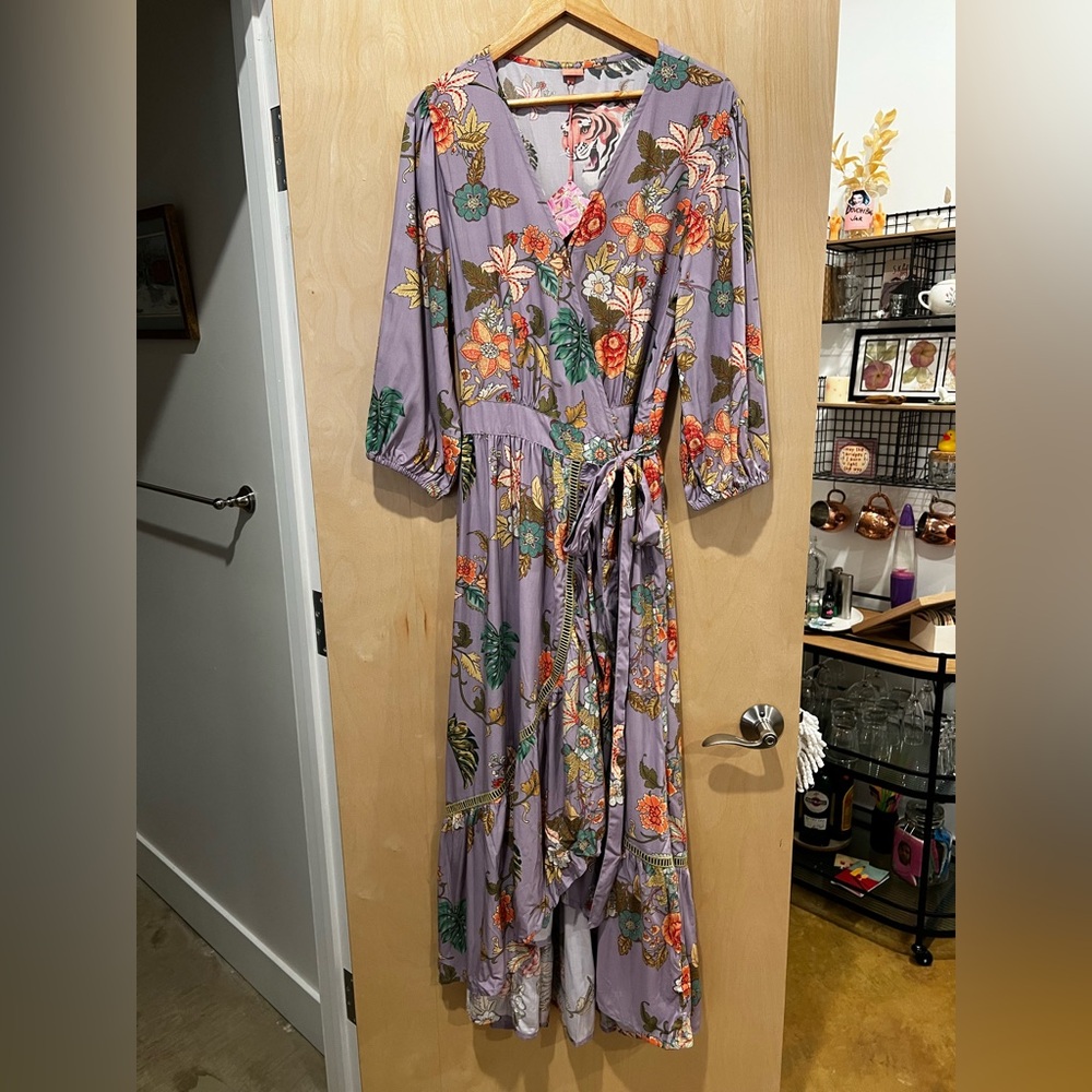 Floral Maxi Dress in Purple